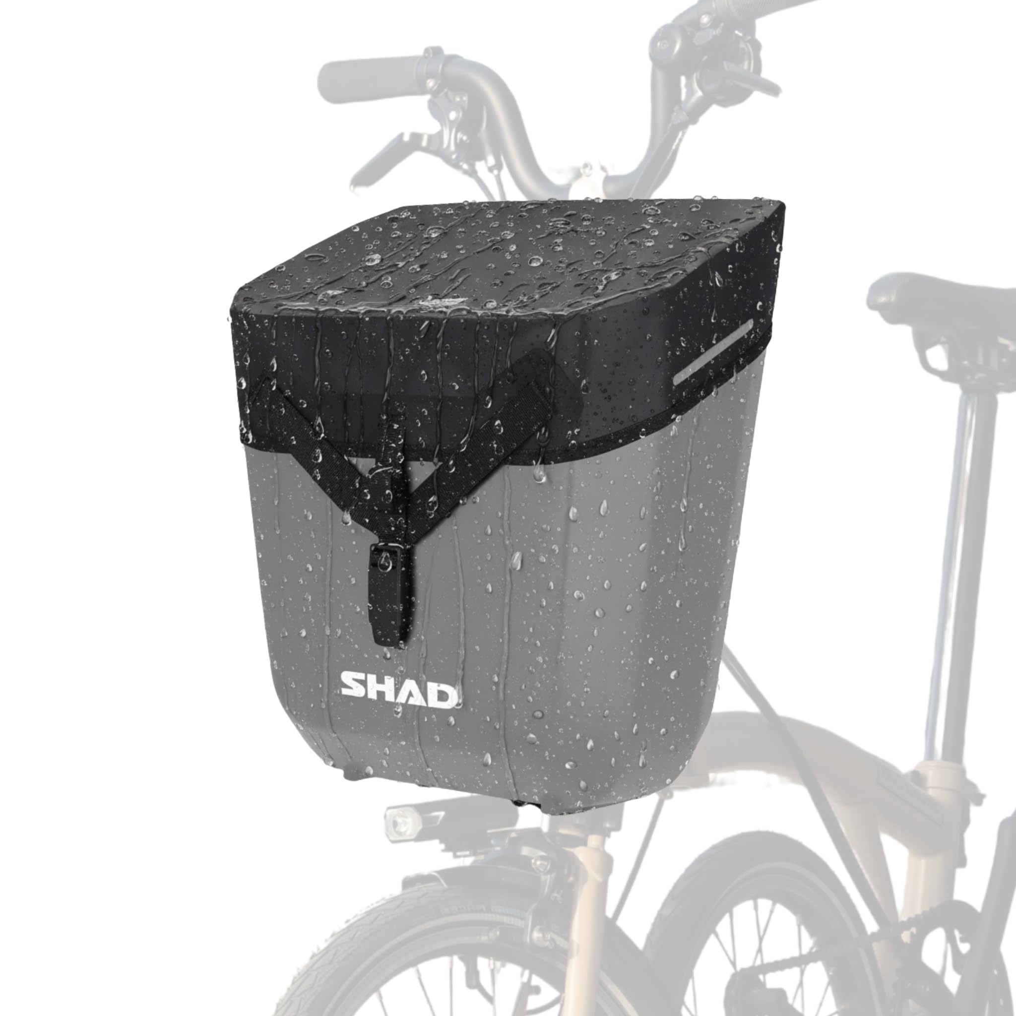 SHAD Bike Box Rain Hood – Housse Imperméable Pour Bike Box 20L – Tissu Ripstop 70D + TPU, éléments Réfléchissants – Pliable Et Compact
