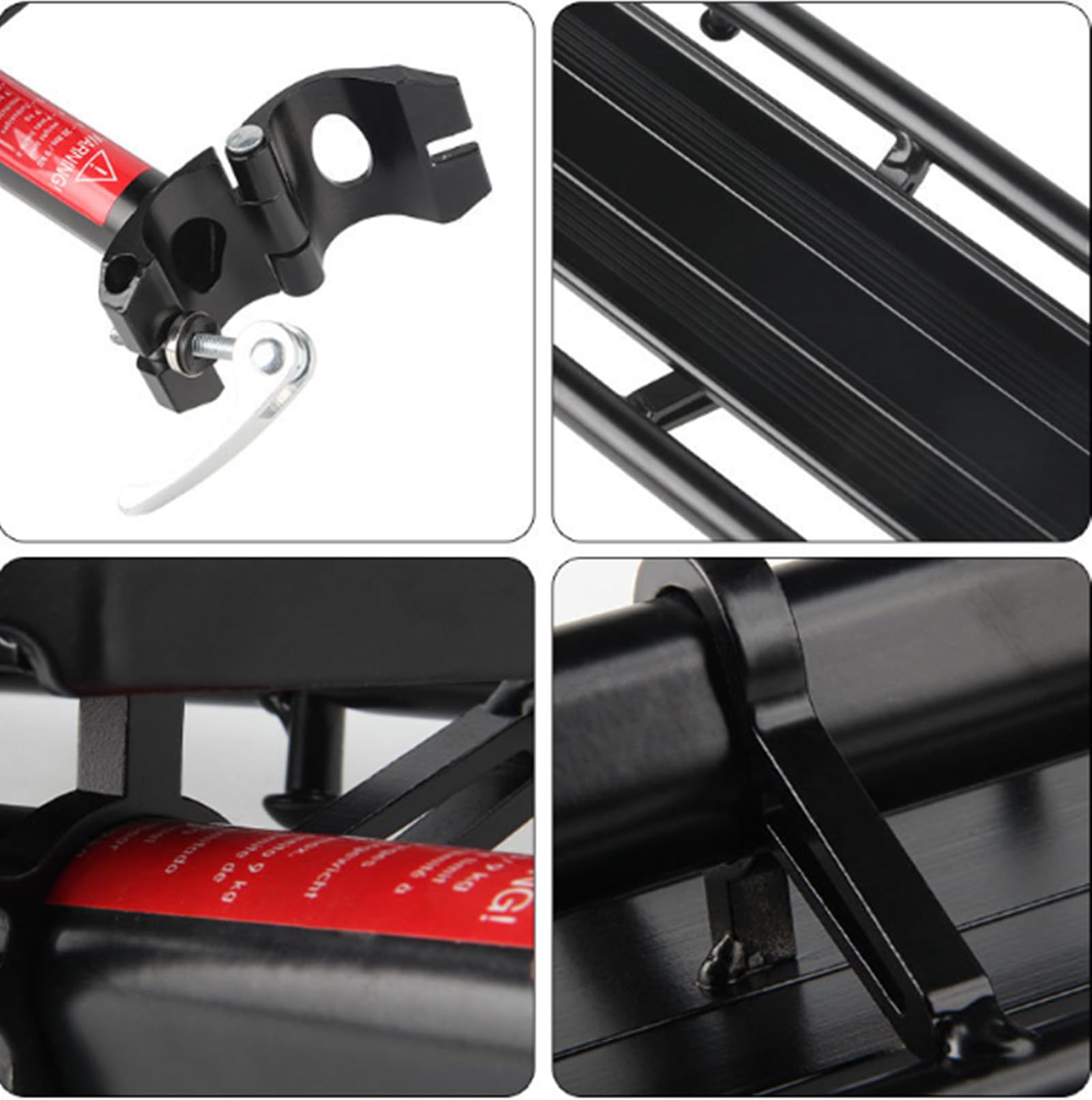 Fahrrad Gepäckträger, Maximalbelastung 15kg, Einstellbare Gepäckträger aus Aluminiumlegierung, Mountainbike Fahrrad Hinten Rack, Fahrradgepäckträger Schnelle Montage