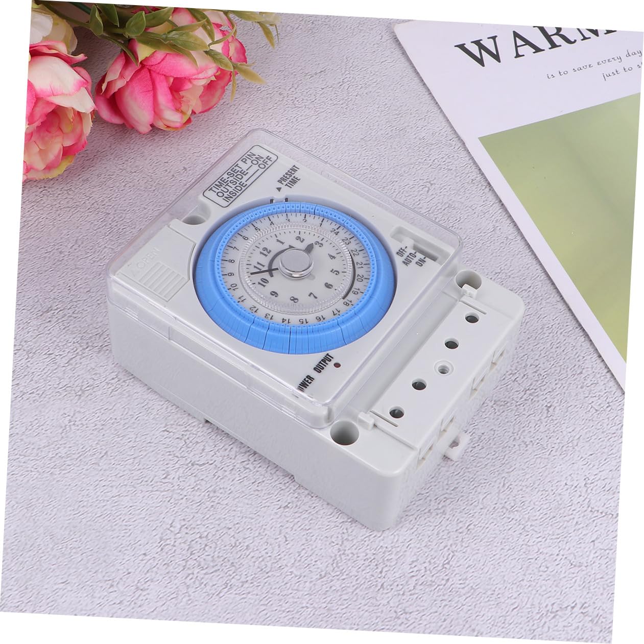 Mechanischer Timer Küchen Timer Analog Kompakt Mechanische Zeitschaltuhr für Backen und Kochen Langlebiger Elektromechanischer Zeitschaltuhr Druckstift Multifunktionaler Countdown