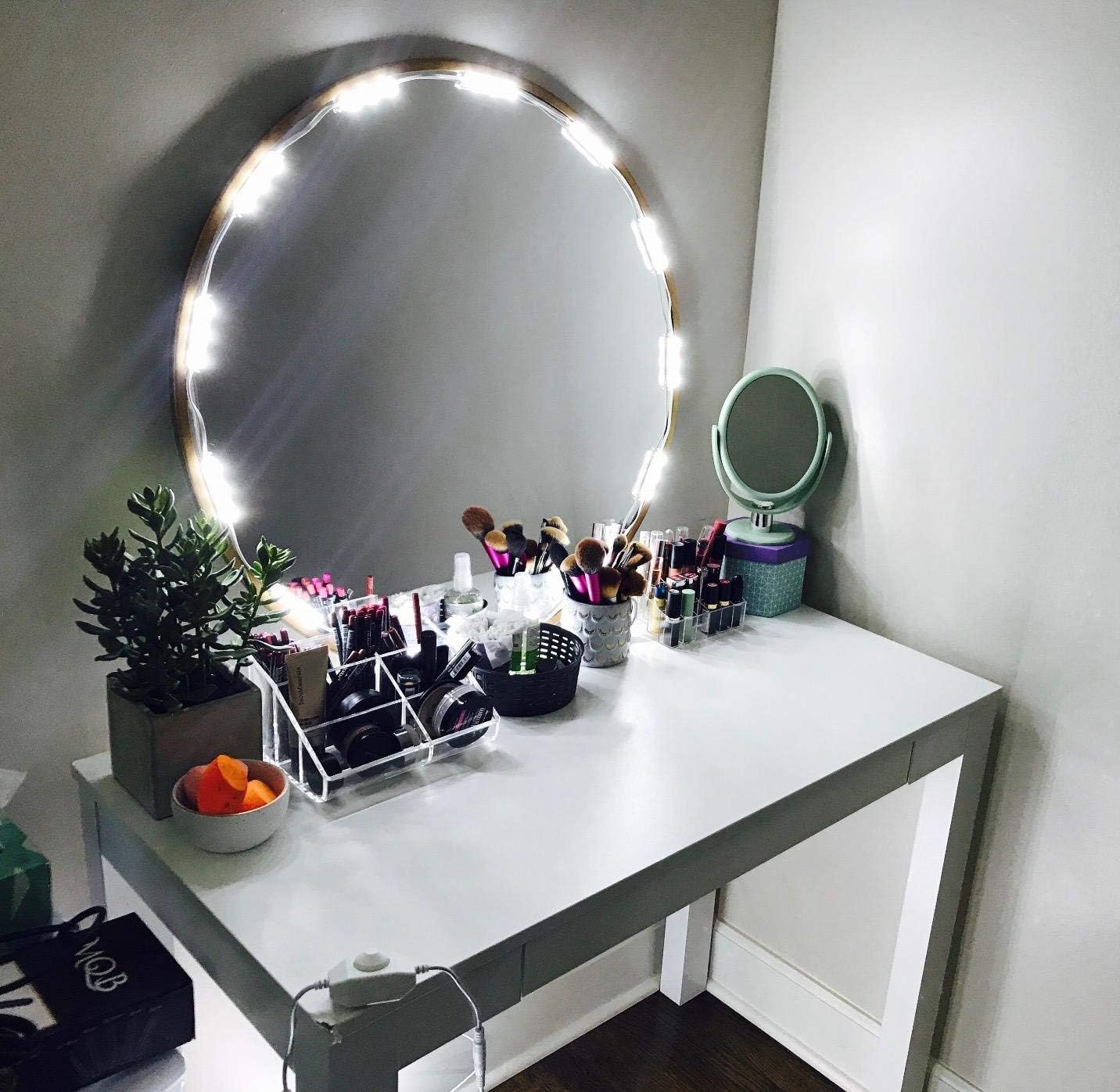 PENSON & CO. MLL-5050-04 PENSON Cosmetic Makeup Vanity Mirror Kit, 20 LED Lights, Basic Version