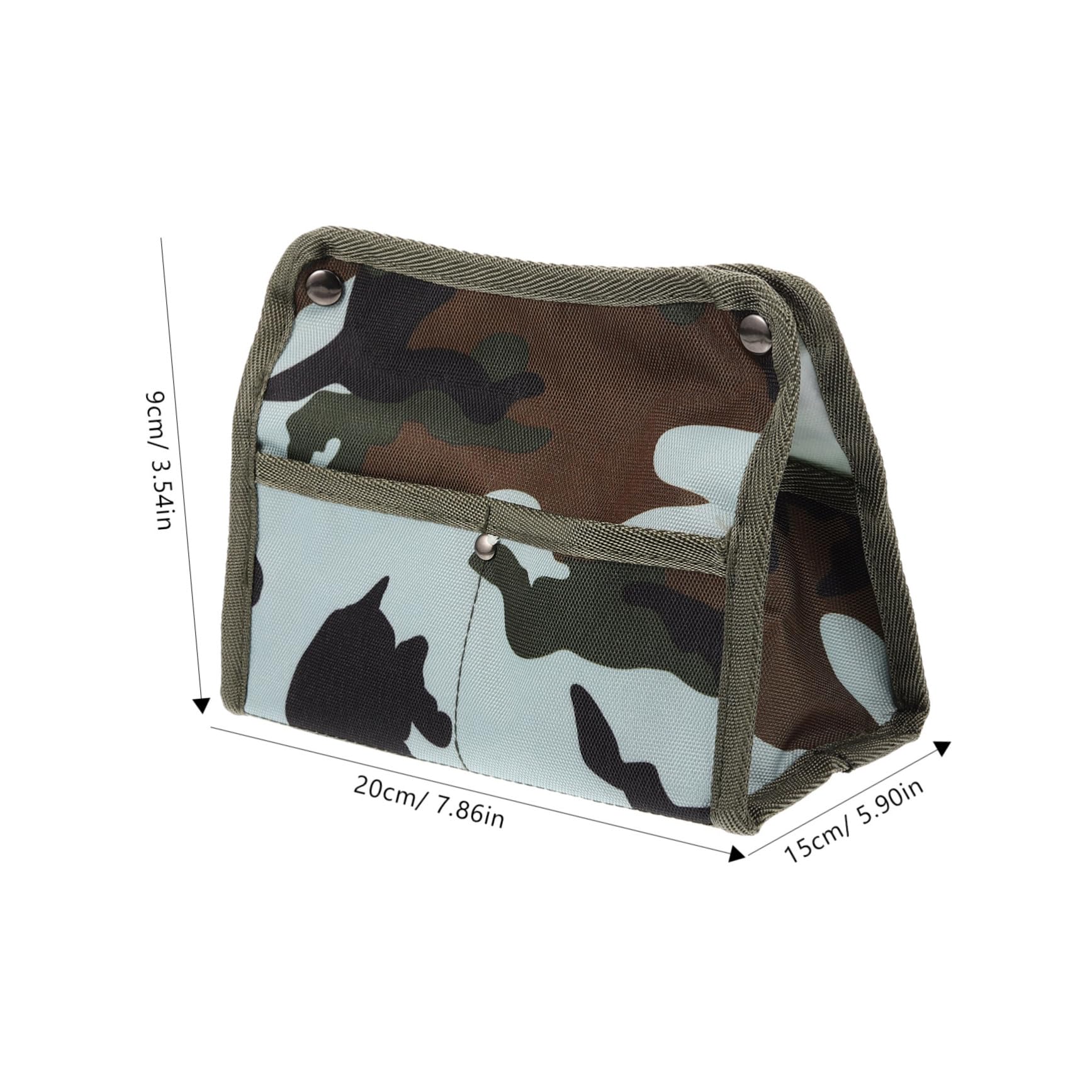 GALPADA Box Tissue Storage Box Tissue Dispenser Holder Linen Bag Organizer Toiletry Lunch Napkin Container Paper Outdoor Tissue Case Napkin Dispenser for Camping Camouflage Canvas