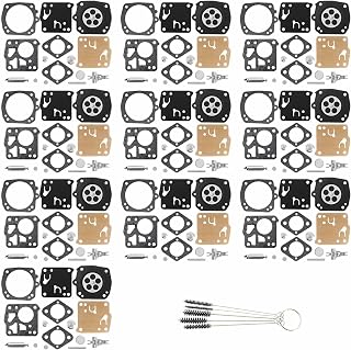Kit de reposição de carburador QAZAKY 10 peças para Tillotson RK-23HS RK-17HS HS-4B HS-4D HS-96A HS-125B HS-135B HS-142A HS-151A HS-179A HS-179B HS-195A HS-5C RK23HS RK17HS HS4B H96S4S HS4B A HS125B