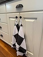 Vista 3 de Paquete de 2 Paños de cocina de doble cara Microfibra de tejido gofre Altamente absorbente Lazo para colgar Paños de cocina