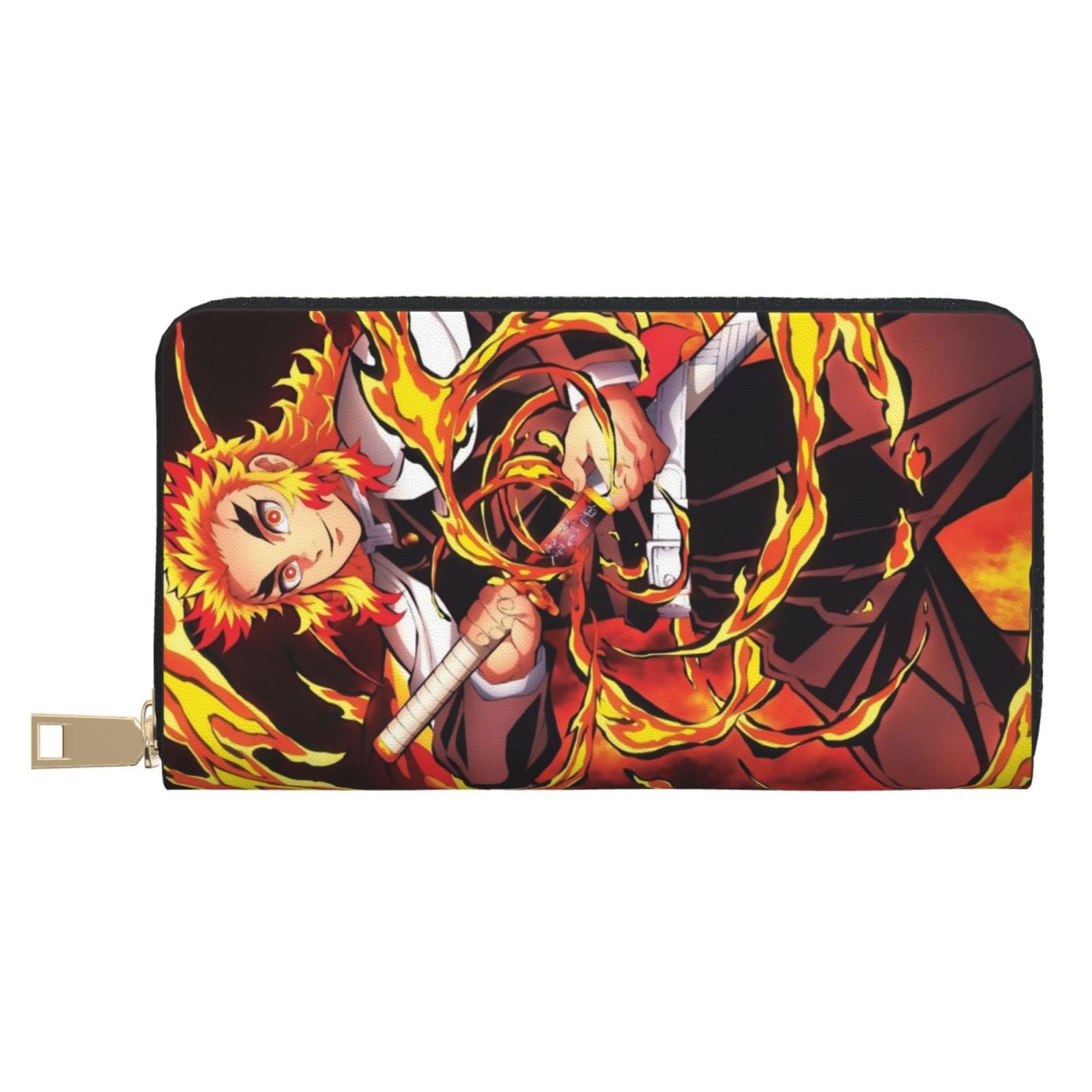 Amazon.co.jp: 財布 鬼滅の刃 炎柱 煉獄杏寿郎 長財布 レザー なが