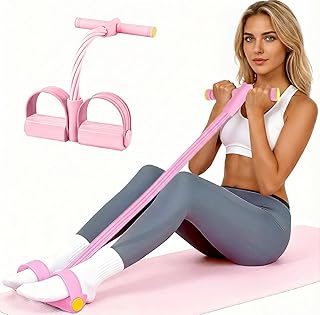 Bandas de resistencia de ejercicio de pedal con asas para mujeres y hombres/equipo de entrenamiento de tensión manual de 6 tubos para gimnasio en casa, entrenamiento de fuerza muscular/terapia física