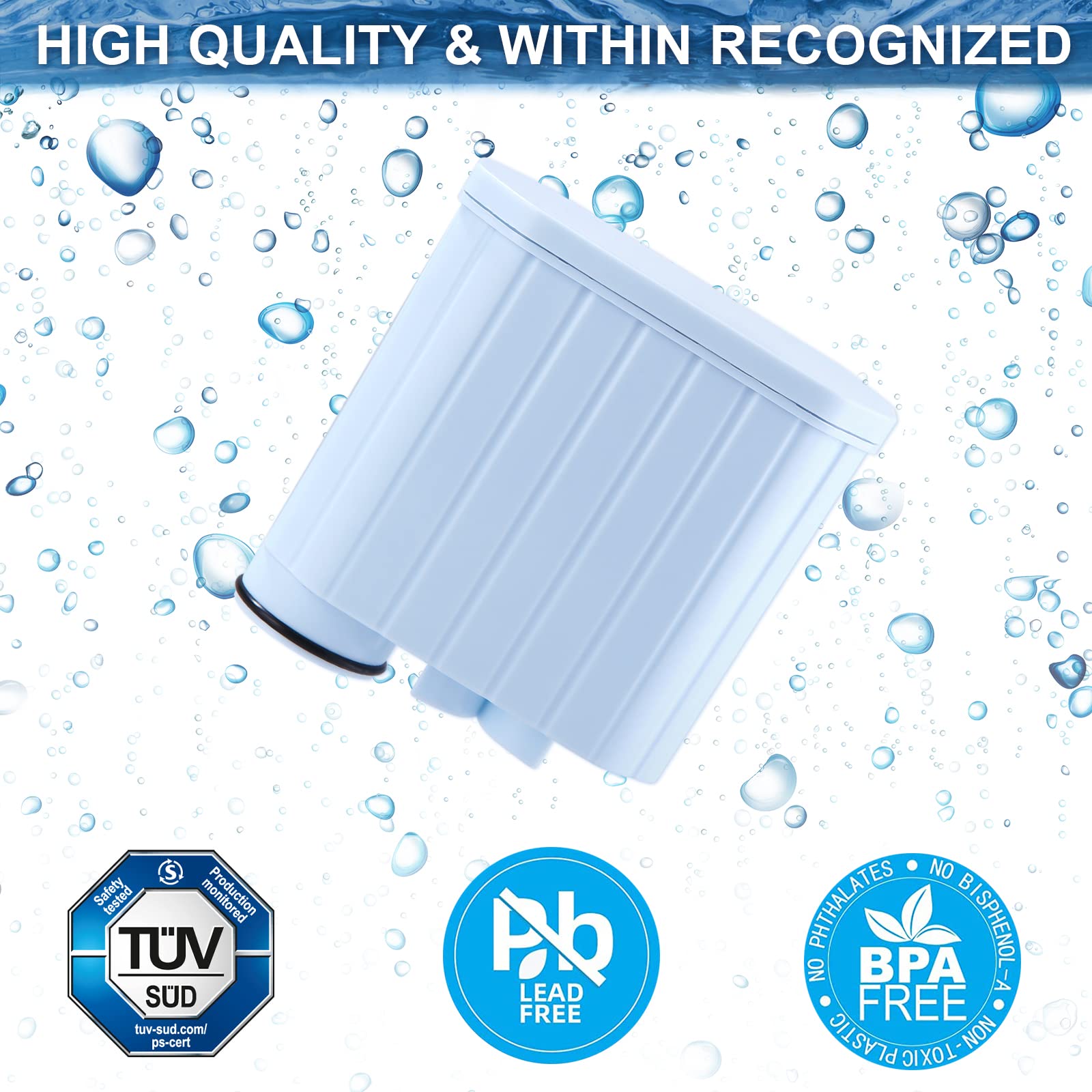 Filtri Brita Filtro Acqua AQUA CREST Per Philips AquaClean CA6903 - Ricambio Compatibile, 4 Pezzi Filtri Acqua Aqua Crest - Foto 2