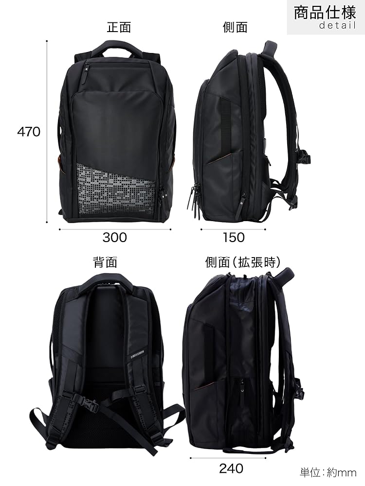 Amazon.co.jp: [SHINPUR] SWISSWIN 多機能トラベルバックパック