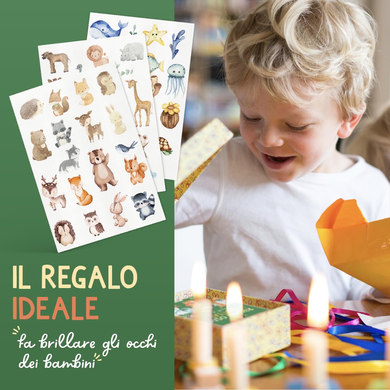 Famifidus 120 Tatuaggi per Bambini | gadget festa compleanno bambini – dermatologicamente OTTIMO e skin-friendly |