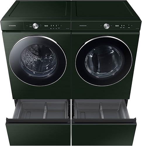 Miniatura 9 de SAMSUNG WE502NG, soporte de pedestal para lavadora de carga frontal de 27 pulgadas con cajón extraíble para almacenamiento de lavandería, color