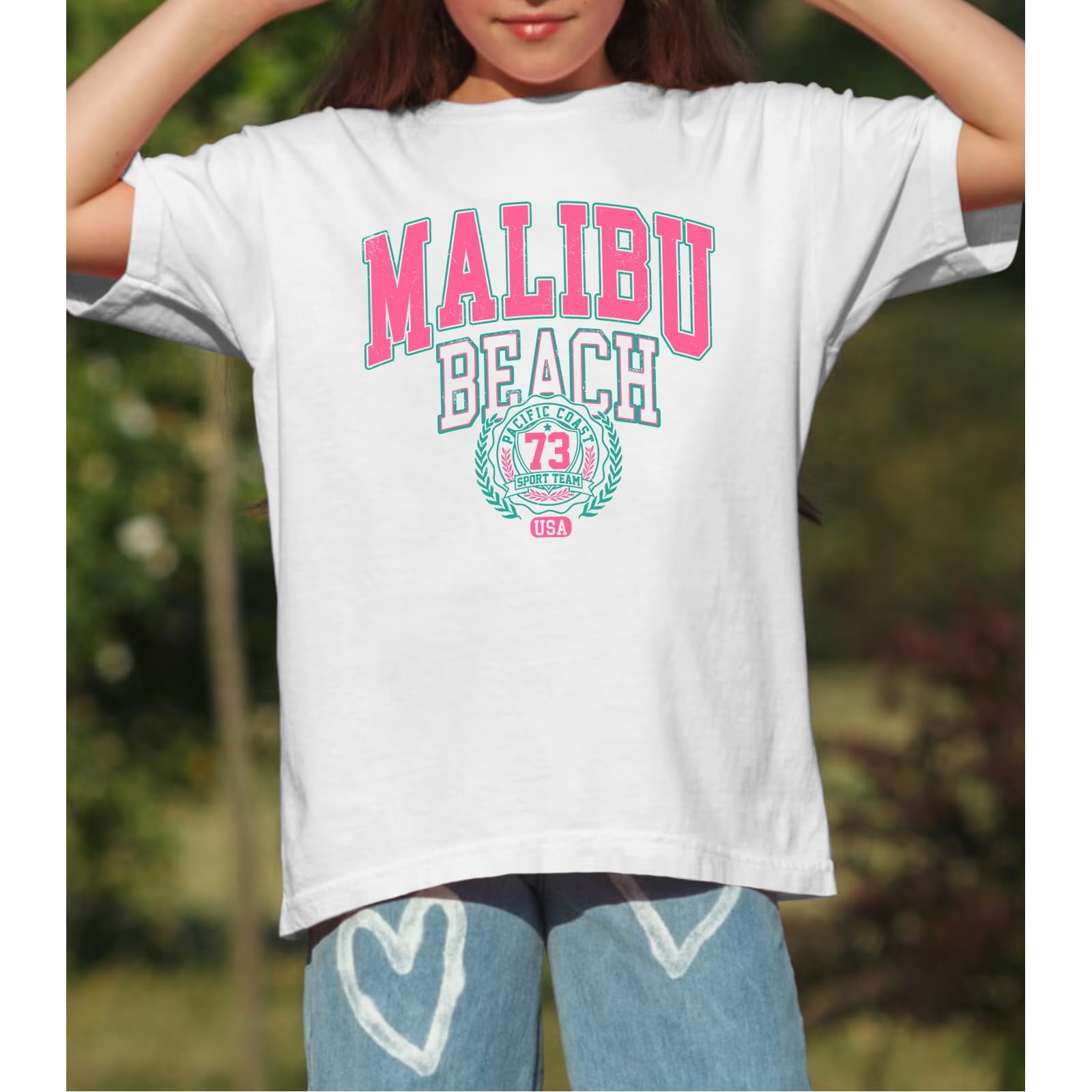 Sulayesh Lindas camisetas con gráficos de letras para niñas, camisetas estéticas de gran tamaño, camisetas de moda holgadas, casuales, camisetas de verano