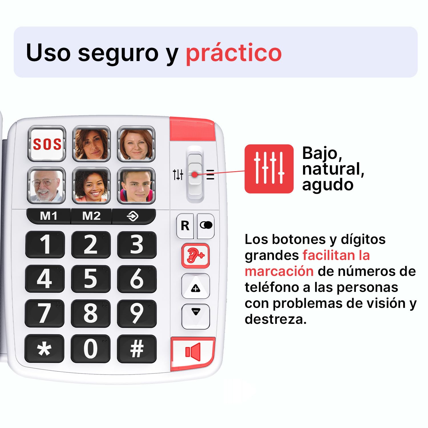 swissvoice TELEFONO Fijo SOBREMESA, Blanco