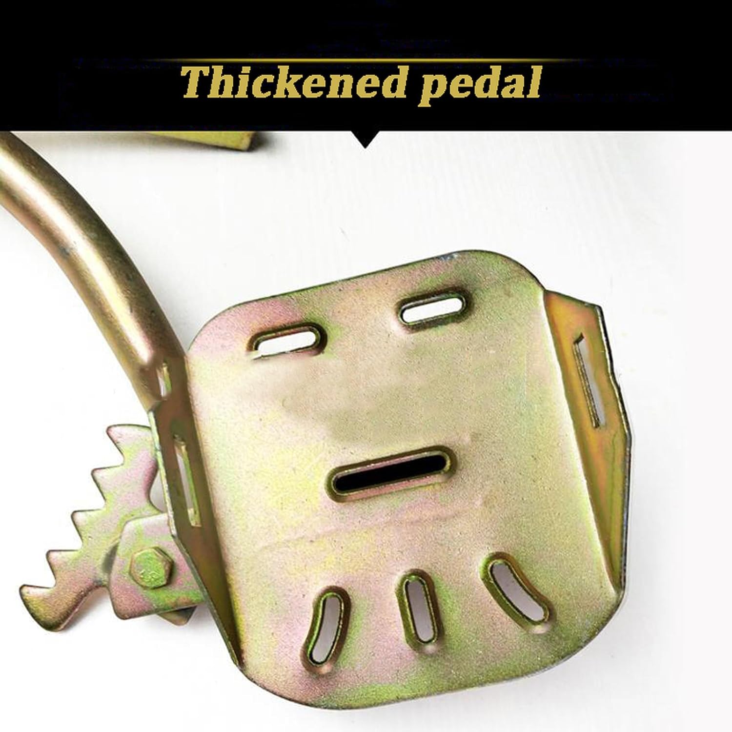 Pole Climbing Spikes,Electrician Wooden Pole Foot Buckle,Upgraded Tree Climbing Gear,Pole Climbing Shoes,Professional Non-Slip Tree Climbing Spikes for Electrician Pole Smooth Pole(Model 400, Gold)