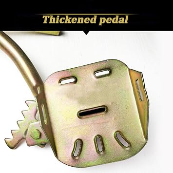 Tree Climbing Spike,Professional Electrician Pole Climbing Spikes - Upgraded Non-Slip Foot Buckle Shoes for Tree Climbing Gear, Smooth Pole Model 400 (Gold)
