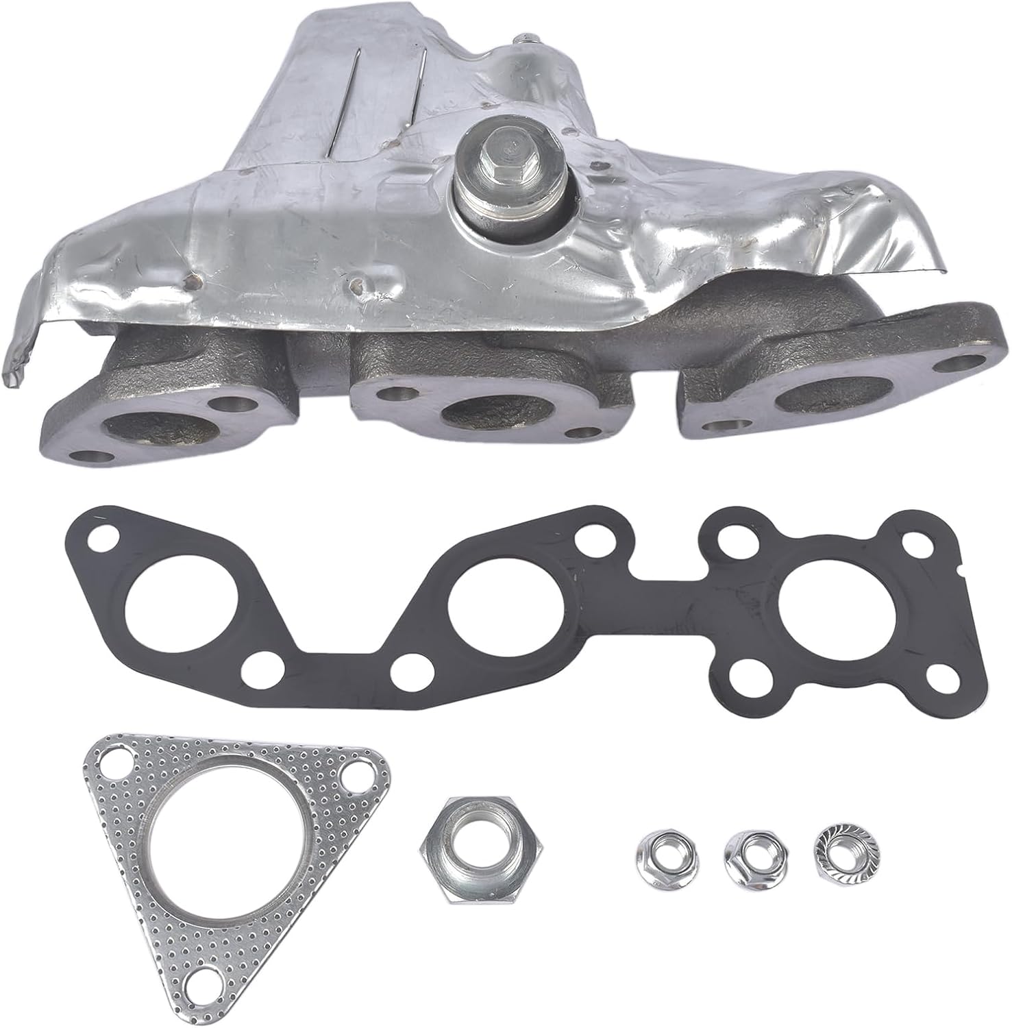 GELUOXI Left Manifold with Gasket Replacement for Nissan Frontier 1999-2004 Xterra 2000-2004 V6 3.3L Naturally Aspirated 140064S102 140065S600