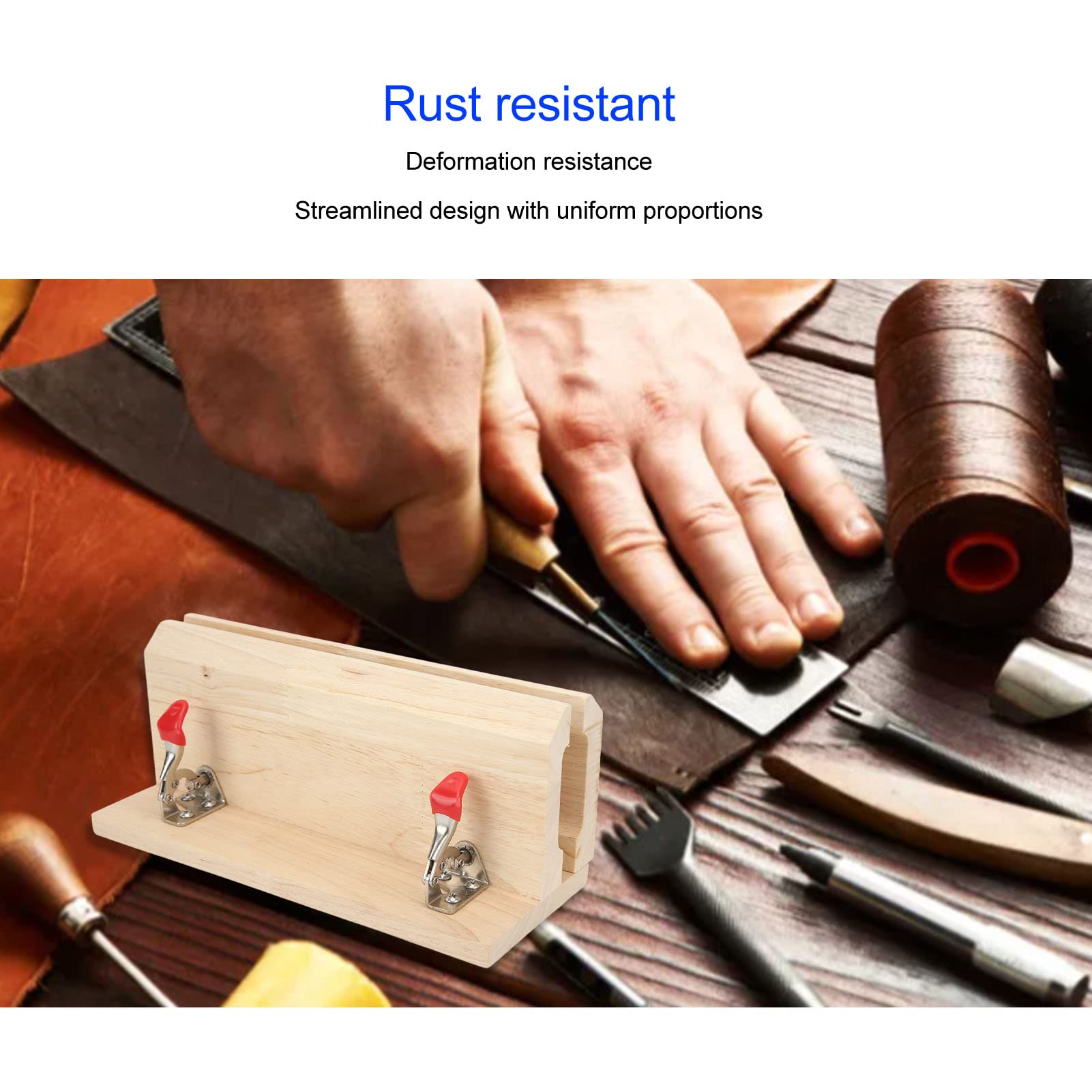 CRAFTWORKS 360° Rotatie Hout Naaien Pony Paard Lederen Craft Tafel Veters Desktop voor DIY Hand Stikken Lederwerk Gereedschap