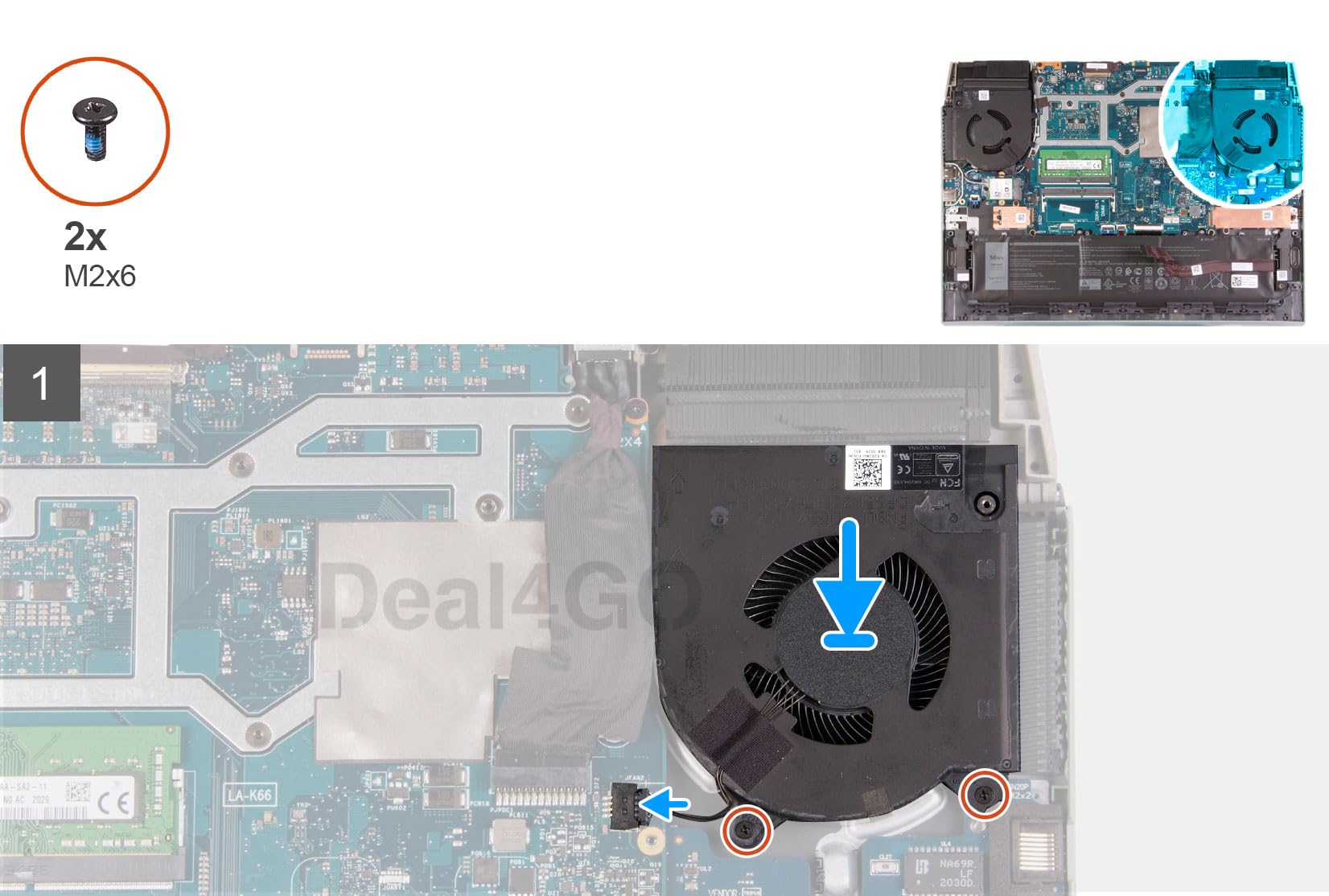 Amazon.com: Deal4GO 12V CPU Cooling Fan Replacement for Dell G15
