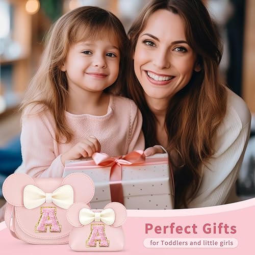 Miniatura 3 de Regalos de bolso para niñas Regalos de cumpleaños para niñas de 3, 4, 5, 6, 7 y 8 años, bolso para niña pequeña, bolso cruzado (A, rosa)