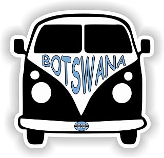 1x Botswana Van - Car Vinyl Waterproof Sticker - 20cm