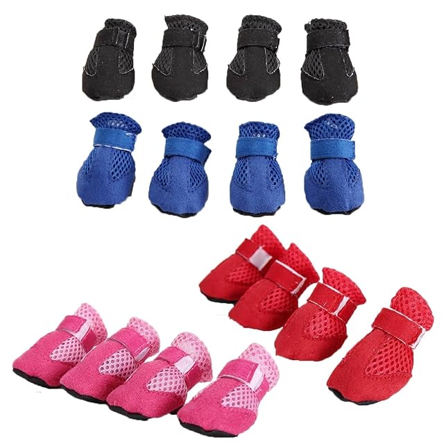 Foto 4 de 7 de SJHFKDK Zapatos Perro,Patucos Perro Zapatos for Perros de Verano