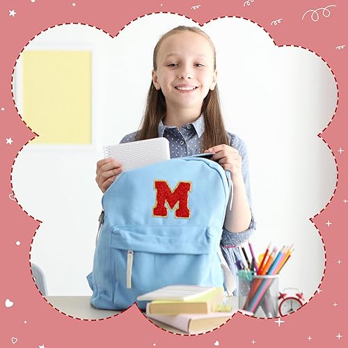 Miniatura 95 de Morcheiong 26 parches de letras de felpilla autoadhesivas de la A a la Z, letras de felpilla para ropa, tela, zapatos y bolsas (verde oscuro)