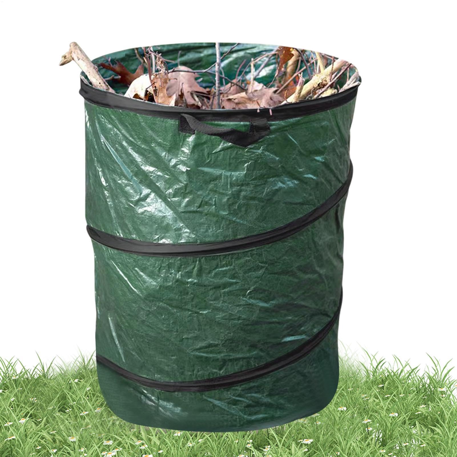 Pattumiera Da Campeggio Esterno Comprimibile, Ecologico, Antiusura | Pattumiera per Compost da Campeggio Verde Multifunzionale Ecologico Anti Usura Prato Giardino Campeggio Pieghevole Esterno