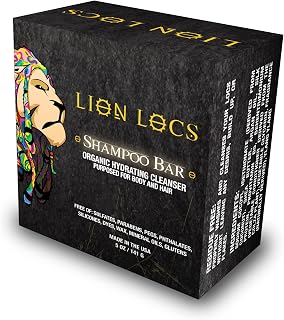 Lion Locs Shampoo Bar Conditioner & Body Wash for Dreadlocks, Braids, All Hair Types | 3-in-1 pH Balanced, Residue-Free, No Buildup