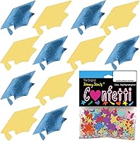 Vista 82 de Confeti Grad Cap Negro, Púrpura Combo - 2 bolsas de media onza (1 oz) (8400/8412)