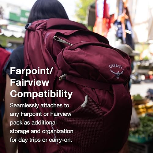 Miniatura 6 de Osprey Farpoint Fairview - Mochila de viaje unisex, color rojo circón