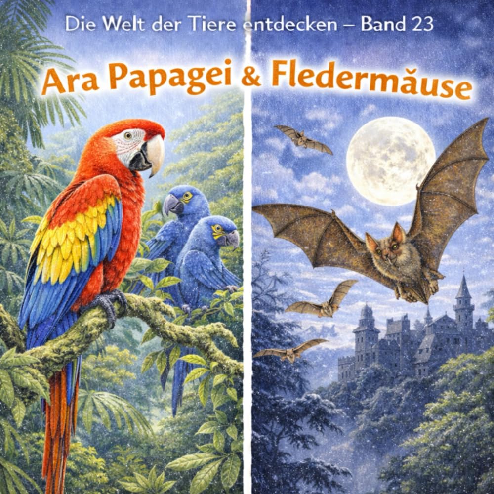 Ara Papagei & Fledermaus: Die Welt der Tiere entdecken - Band 23 (Tiere hautnah entdecken)