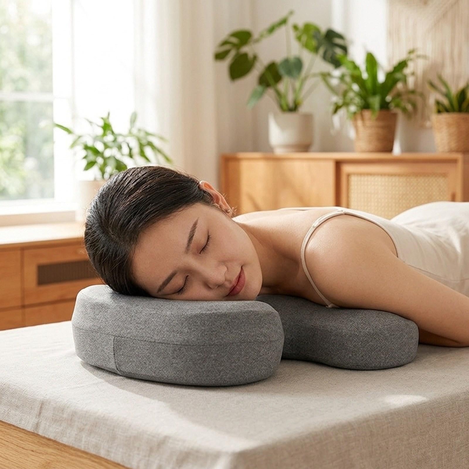 Almohada de Lactancia para Masajes, Almohada de Lactancia de Espuma Viscoelástica para Salones de Belleza.