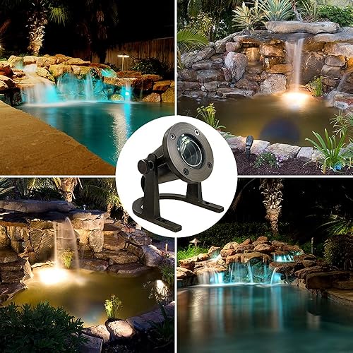 Miniatura 7 de Luz Subacuática 172 - Lámparas de Estanque Bajo el Agua de Latón Sólido LED Sumergible Cascada Piscina Fuente de Estanque Iluminación de Larga