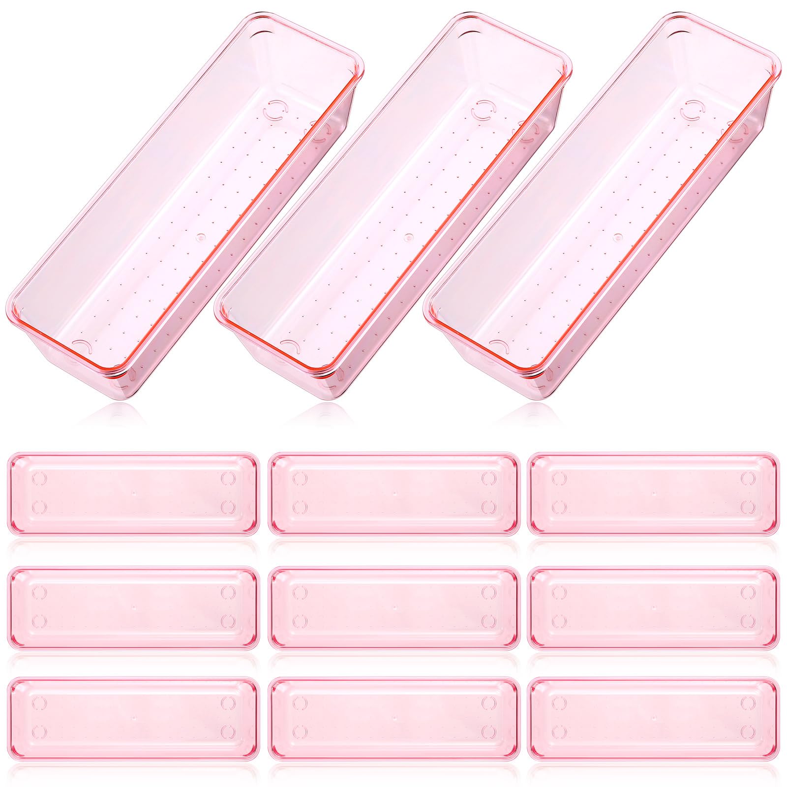 Organisateur de tiroir Maitys transparent anti-désordre pour cosmétiques
