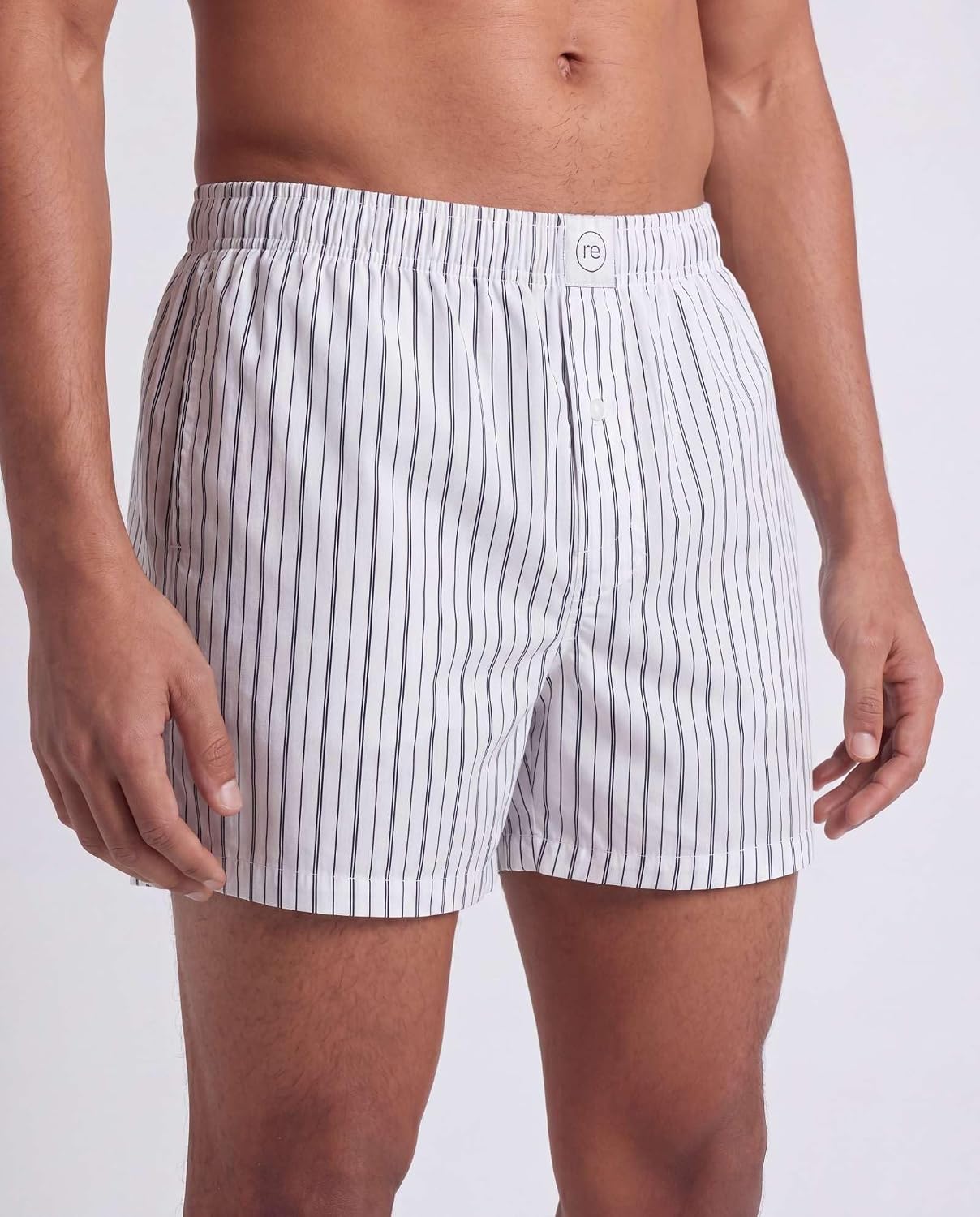 3 Pack Men's Cotton Poplin Pajama Shorts Elastic Waist Sleep Lounge Pockets | Available In Big & Tall, Woven Boxer Style PJ Bottoms, Casual Wear, Button Fly, Loose Relaxed Fit, Breathable, Lightweight