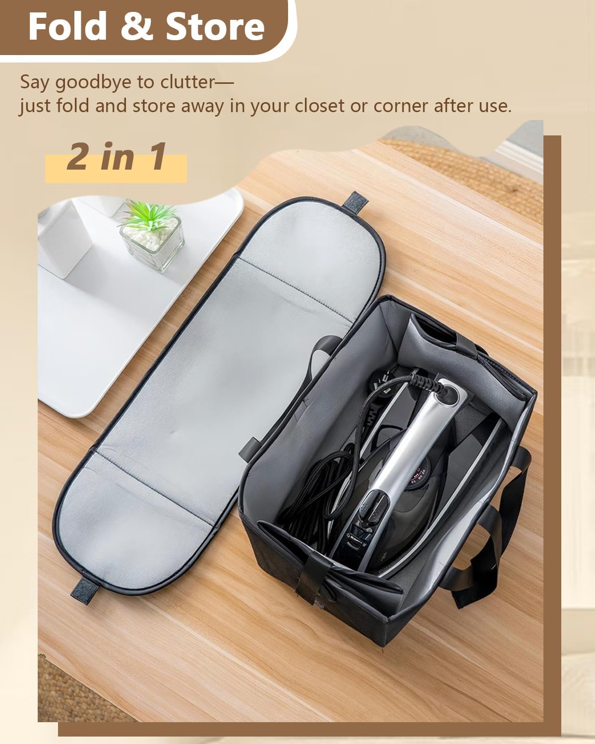 Ironing Mat, Portable Folding Iron Pad Blanket for Table Top, Ironing Board Replacement, Iron Board Alternative