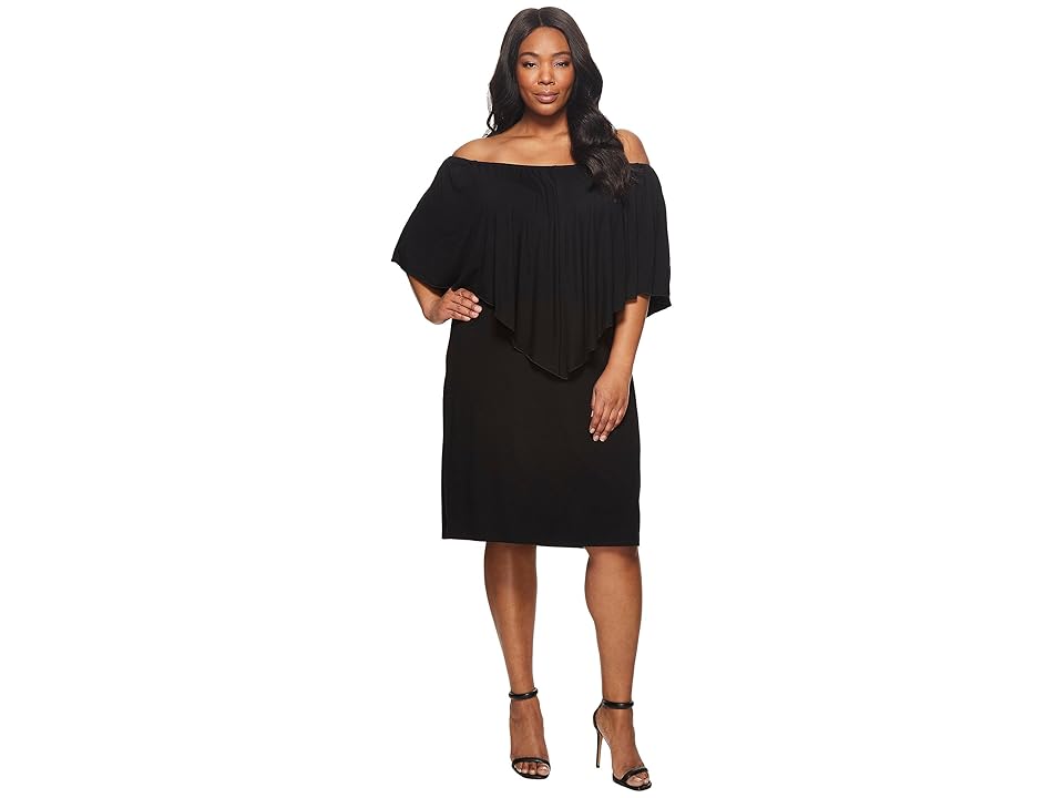

KARI LYN Plus Size Nalah Dress (Black) Women's Dress