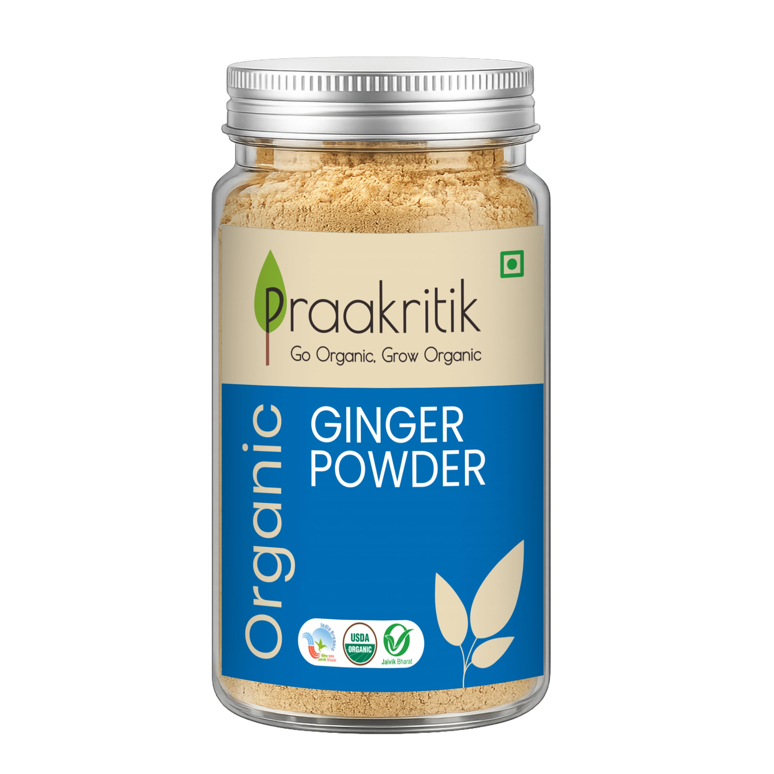 Praakritik Organic Ginger Powder 100g, Pure & Natural-image-33