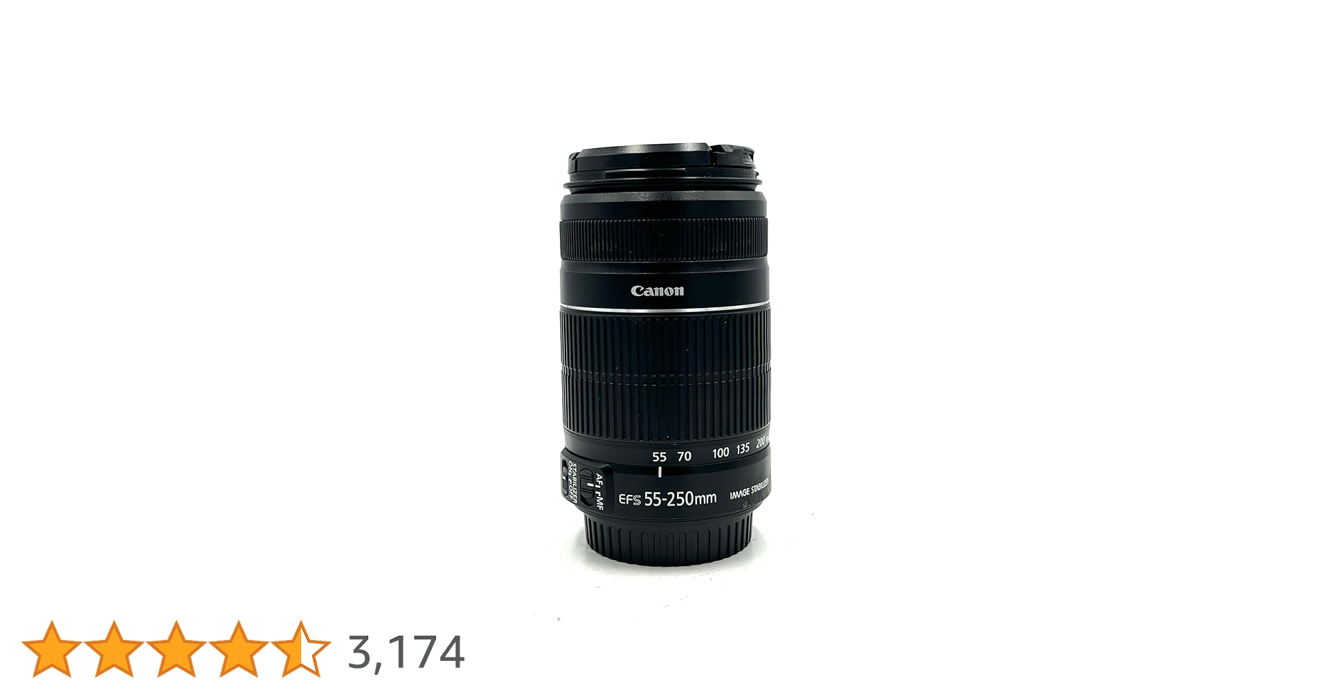 Canon EF-S 55-250 mm f/4.0-5.6 is Telephoto Zoom Lens for Canon