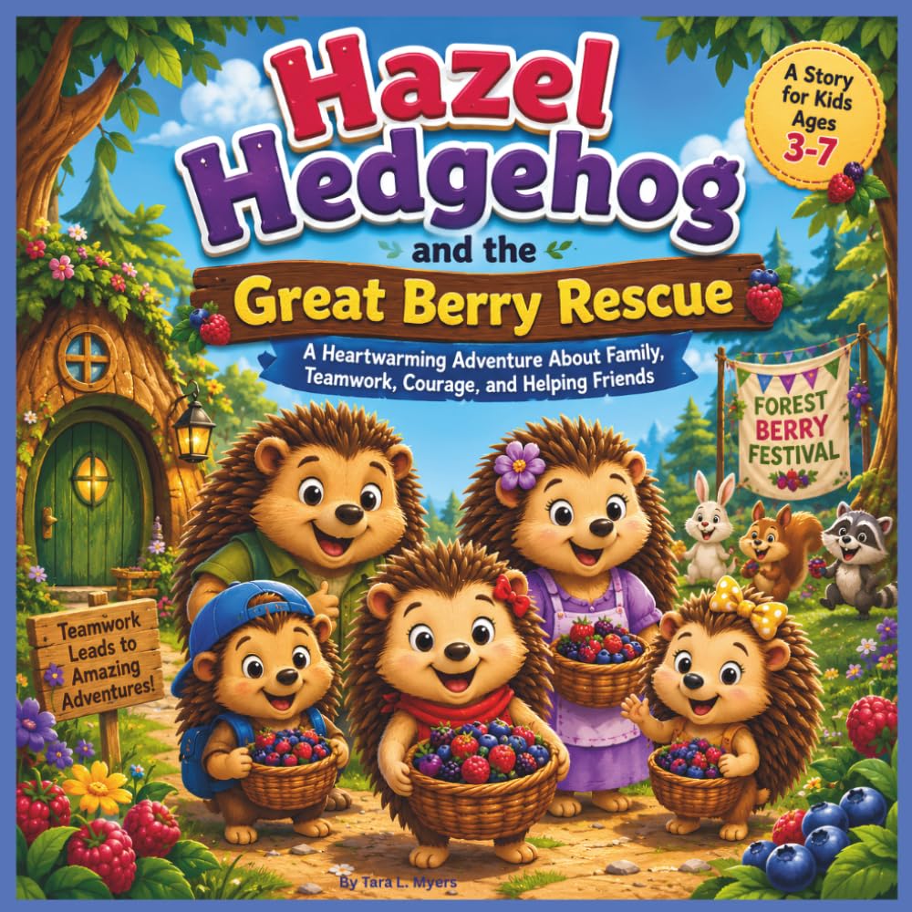 Hazel Hedgehog and the Great Berry Rescue: A Heartwarming Adventure About Family, Teamwork, Courage, and Helping Friends| Adventure| Animals| ... Perfect for ages 3-7 (Childrens Books)
