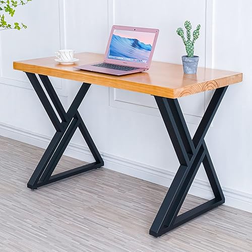 Miniatura 2 de Patas de mesa de 28 pulgadas de alto x 20 pulgadas de ancho, 2 patas de escritorio resistentes para mesa de comedor, patas de mesa de metal de