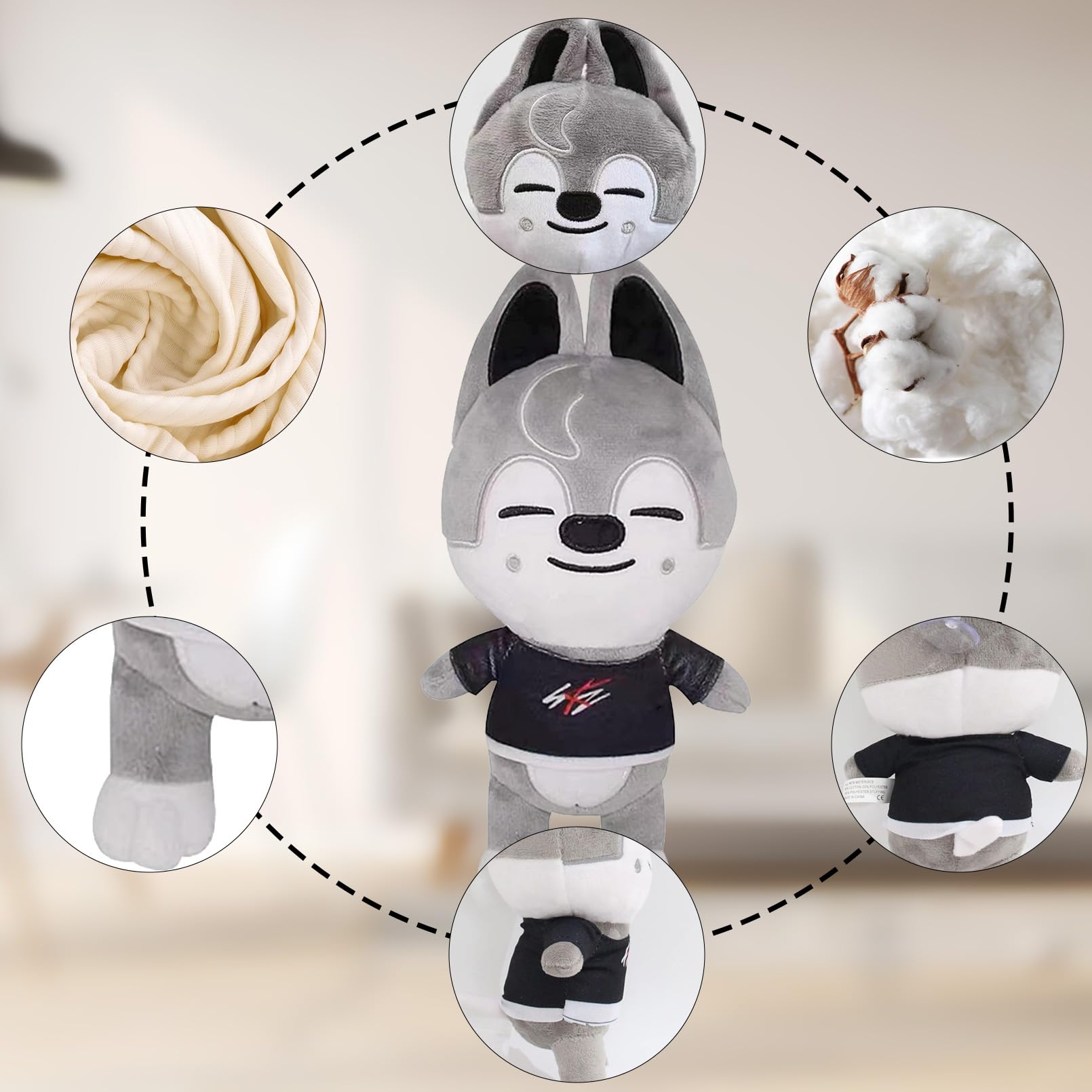 Skz Peluche da collezione 20 cm morbido per fan regalo decorazione