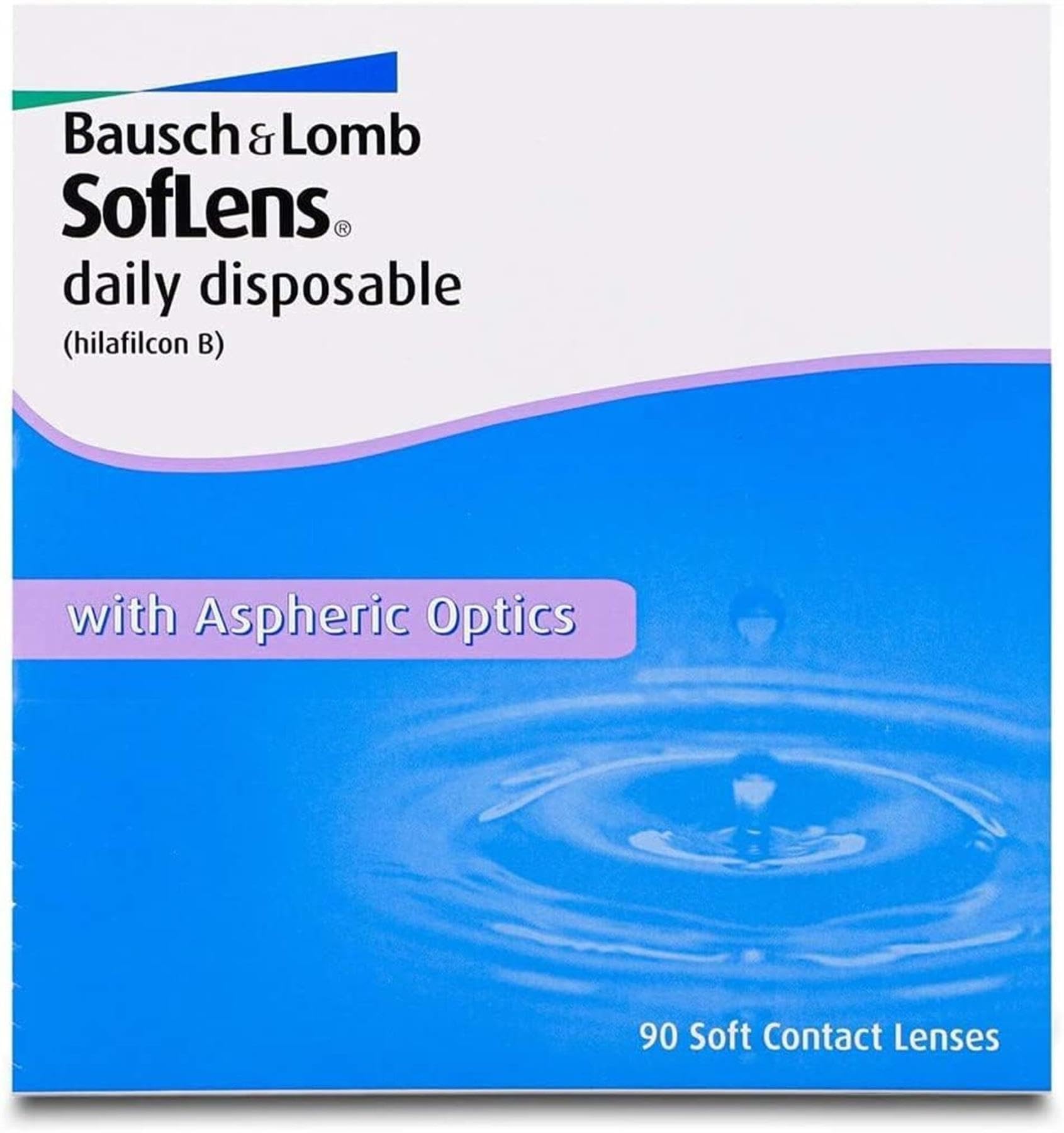 SofLens Daily Disposable Lenti a Contatto Giornaliere Correttive, 90 Lenti, BC 8.6 mm, DIA 14.2 mm, +1.25 Diopt (Positive)