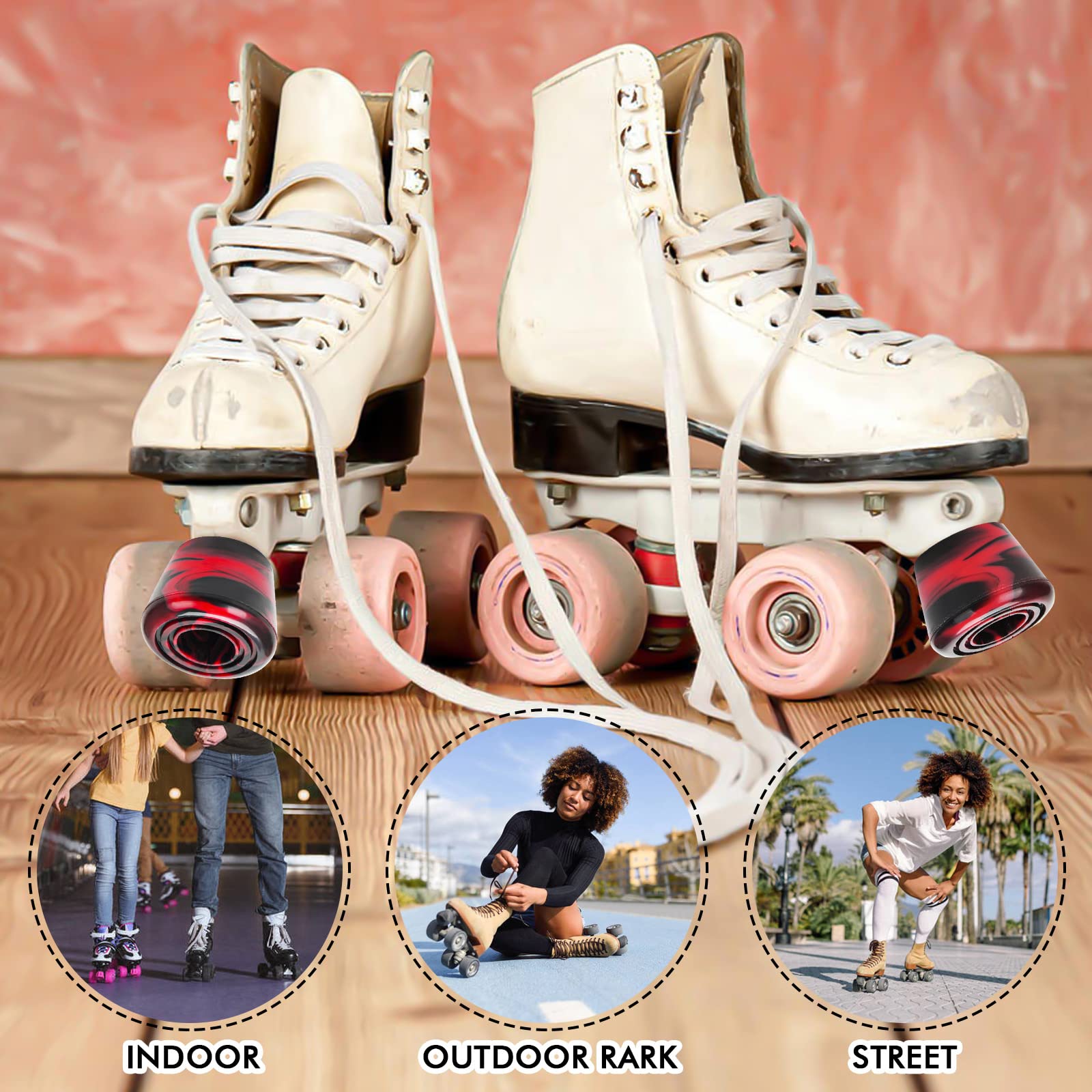 2 Pack Roller Skate Toe Stops Plugs, Adjustable Toe Stops Rubber Brake ...