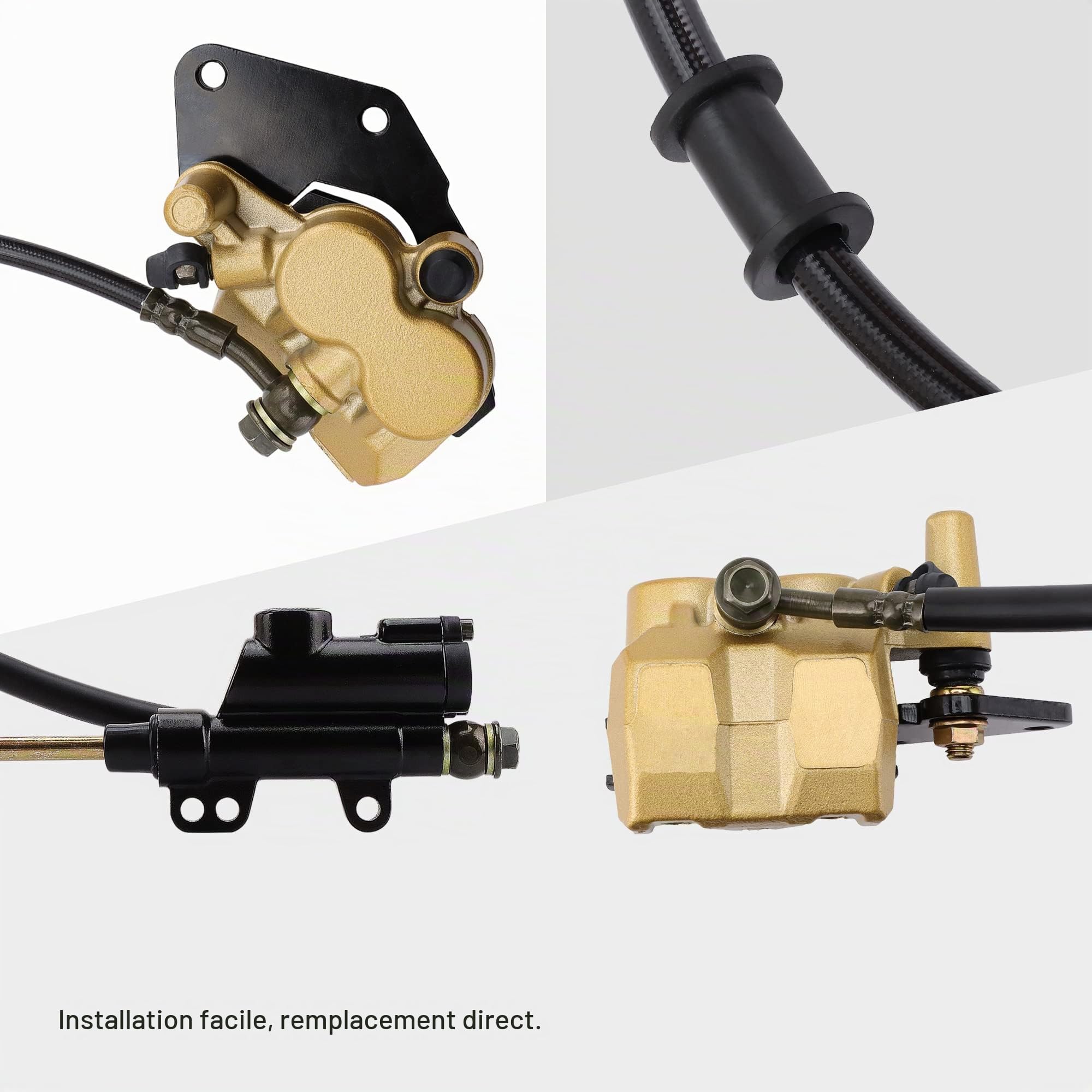 GOOFIT Maître cylindres Pied arrière Frein à Disque Remplacement pour 50cc 70cc 90cc 110cc 125cc Dirt Bike