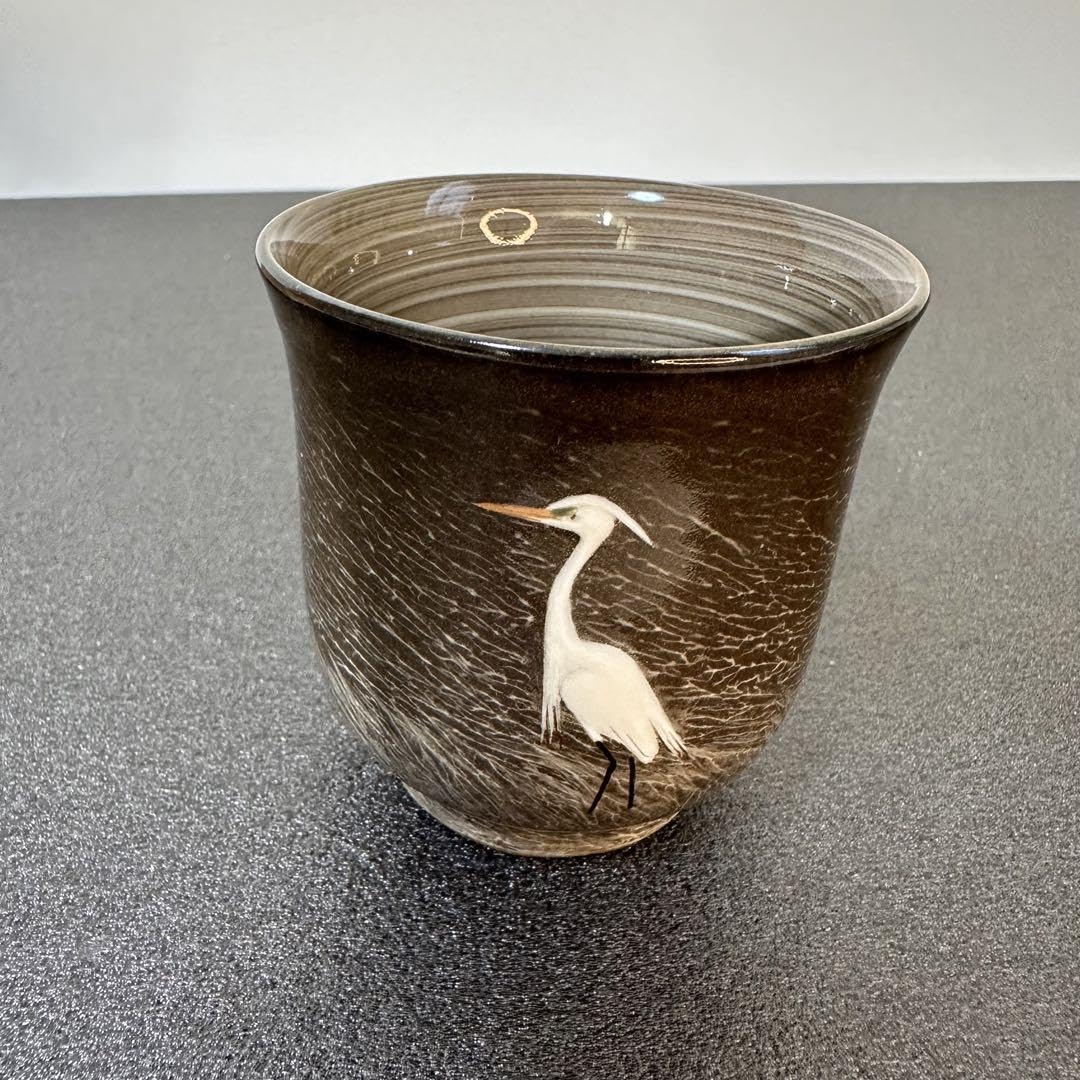 再値下げ【希少 有田焼】臥牛窯 香炉 鷺図 工芸品 - 工芸品