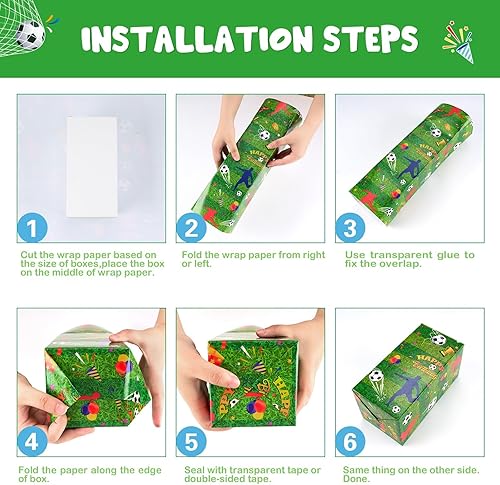 Vista 77 de WERNNSAI Rollos de papel de regalo de dinosaurios, 3 rollos de papel de regalo de dinosaurio rosa de 17 x 120 pulgadas, para bebés, niñas, Pink