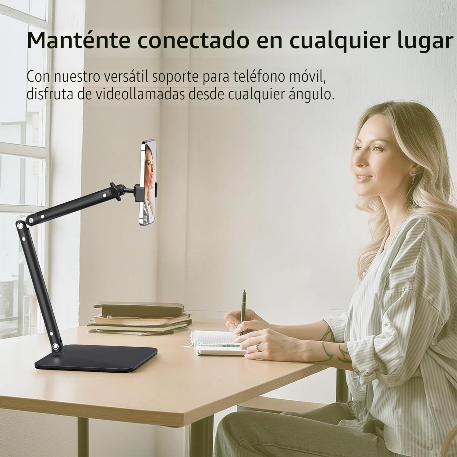 Soporte Para Cámara Web Soporte Para Teléfono Soporte De Mesa Resistente Para Cámara Web C922 C930e C920S C920 C615 C960 C920x BRIO 4K Soporte Para Teléfono Luz Derecha Con Rosca De 1/4"