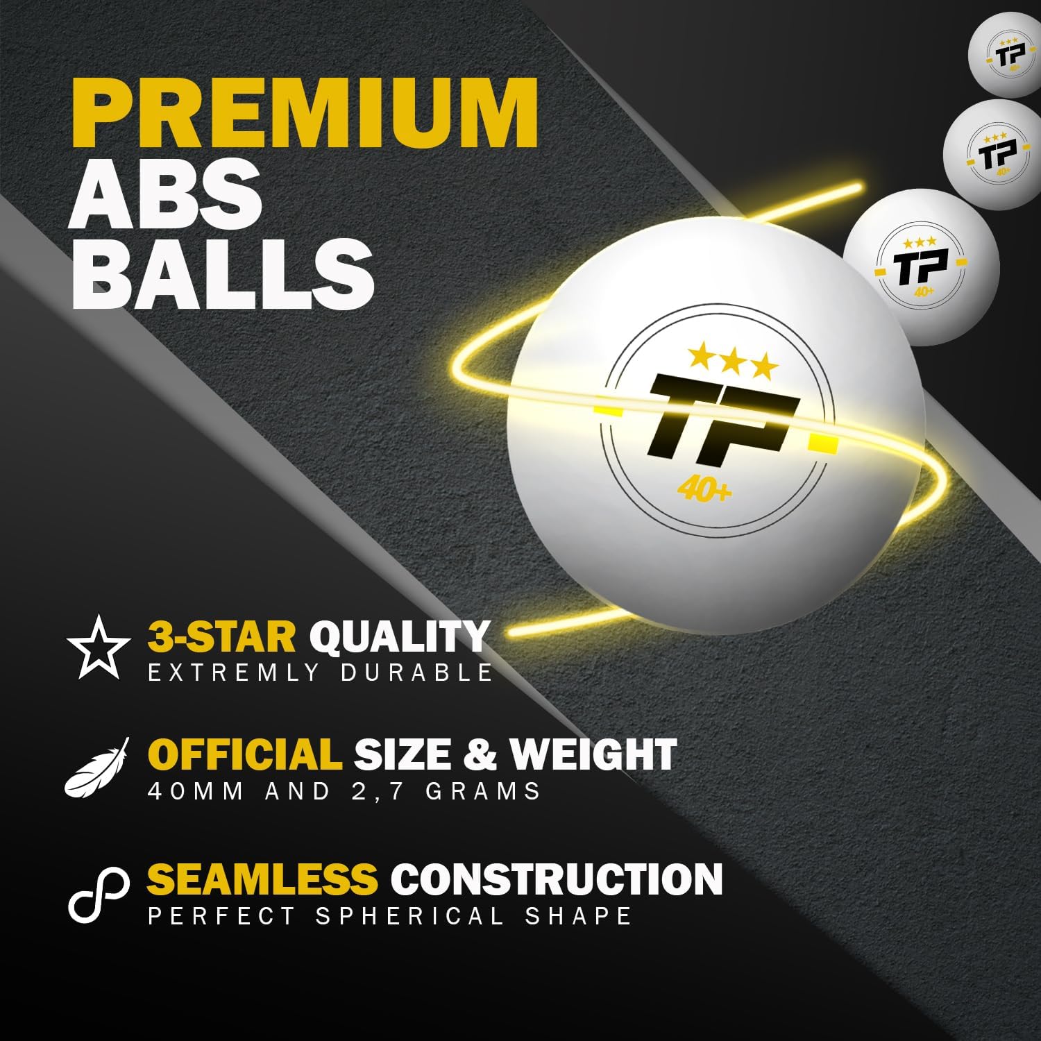 TRICKPLAY Professional Ping Pong Net for Any Table | Portable Anywhere Table Tennis Set with Retractable Net, 2 and 4 Paddle Set, 3-Star Balls, Fitted Storage Case