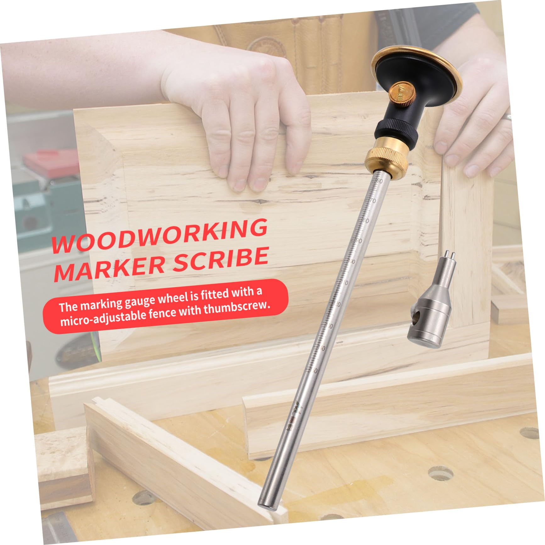 SHINEOFI Reglas De Carpintería Marcador De De Milano Calibre De Rueda Herramienta Para Madera Herramienta De Para Carpintería Bricolaje Diseño Para Proyectos De Madera