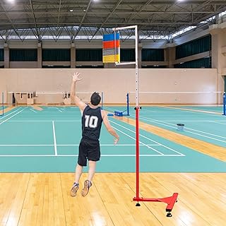 MOGGED Adjustable Height Vertical Jump Trainer, Jump Measurement Test Pole for Volleyball Badminton Player Training, Jumping Bouncer Exercise Device