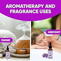 Vista 3 de Aceite esencial de lavanda francesa para difusor, aceite esencial de lavanda 100% natural, grado terapéutico, aceites esenciales para la piel